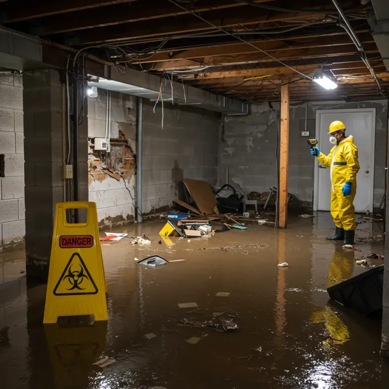 Flooded Basement Electrical Hazard in Elkhorn, CA Property